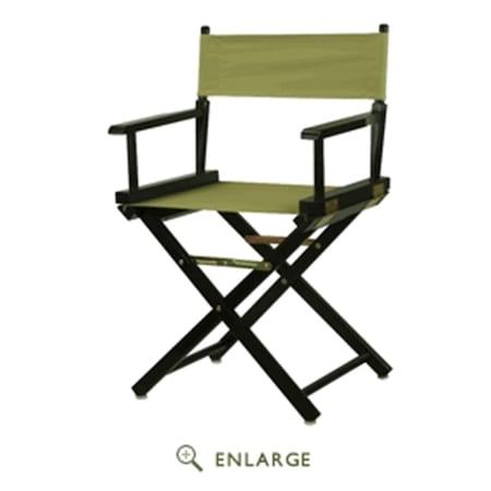Casual Home Casual Home 200-02-021-24 18 in. Directors Chair Black Frame with Tan Canvas 200-02/021-24
